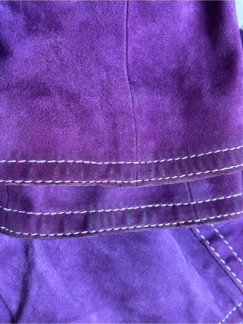 DSQUARED2 Purple Suede Leather Jacket IT 44 Made in Italy - Picture 15 of 15